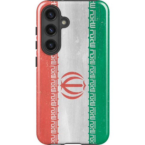 Iran Flag Distressed Galaxy S25 Impact Case